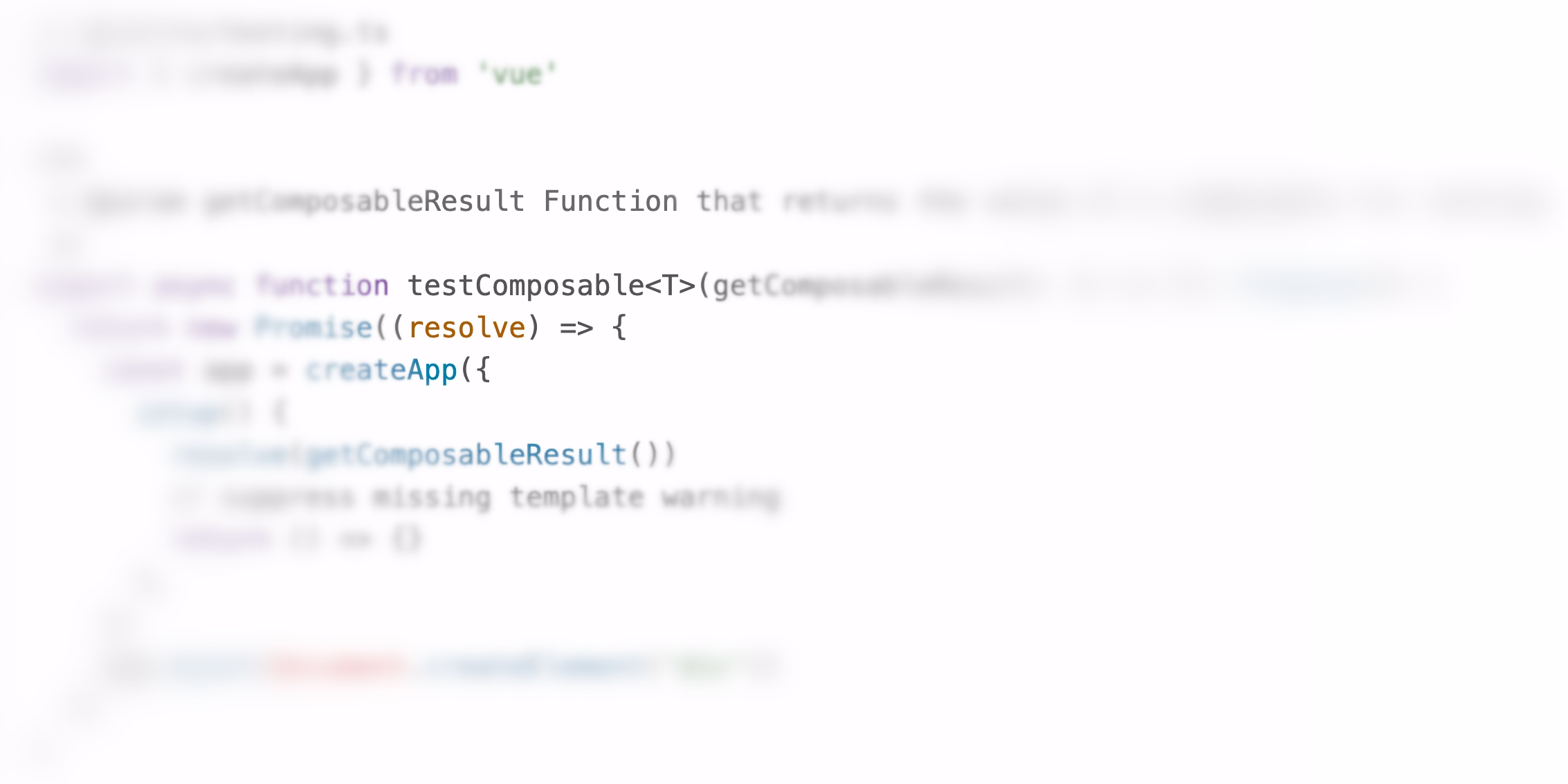 How to test a Vue composable with TypeScript image